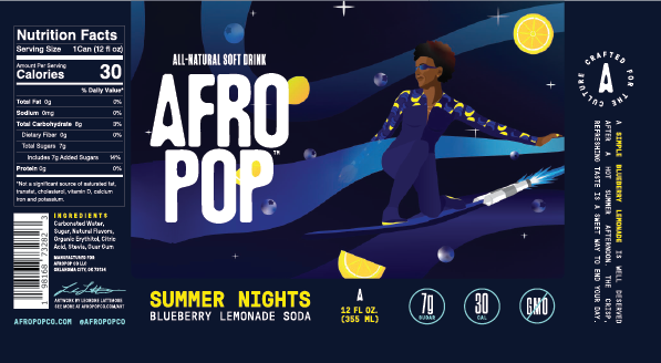 Summer Nights: Blueberry Lemonade Soda