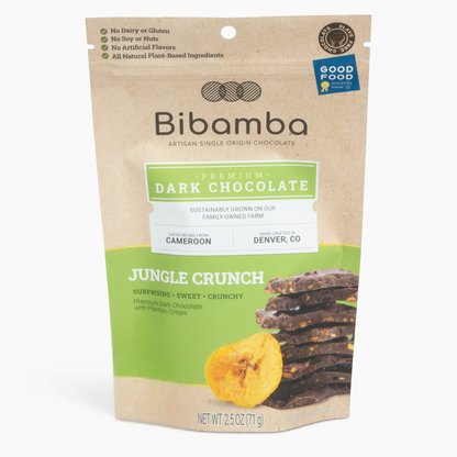 Jungle Crunch- Dark Chocolate With Sweet Plantain Crisps