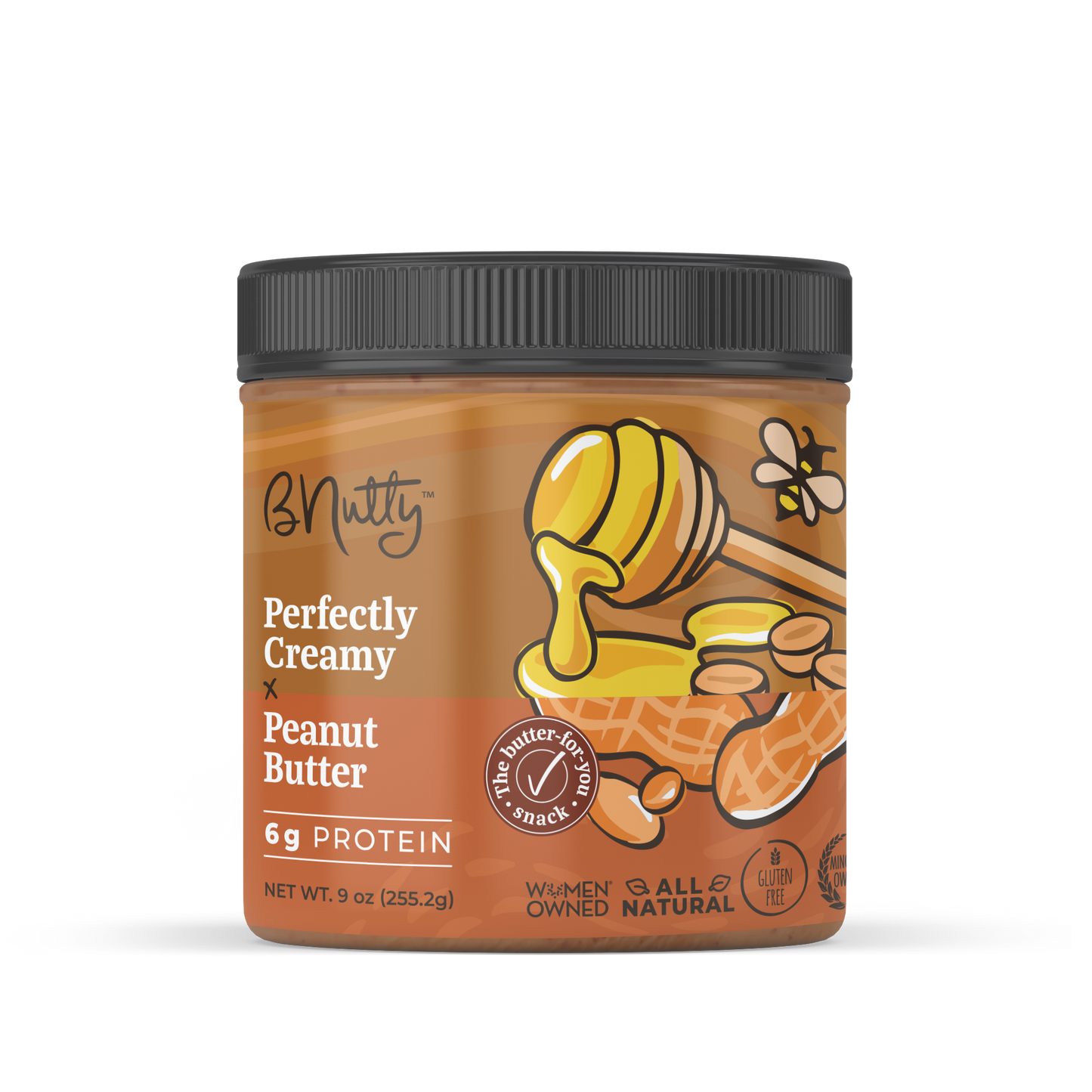 Perfectly Creamy BNutty Peanut Butter- Case of 6- 9oz