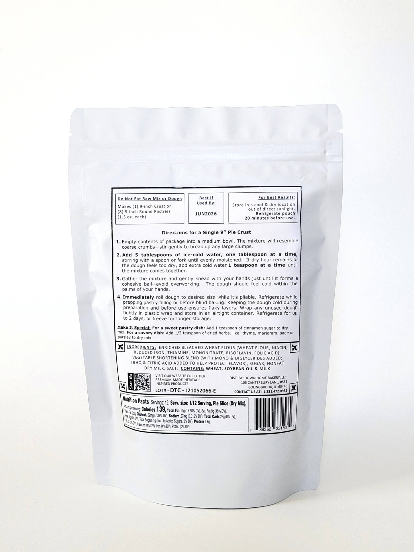 Flaky Pie Crust Mix