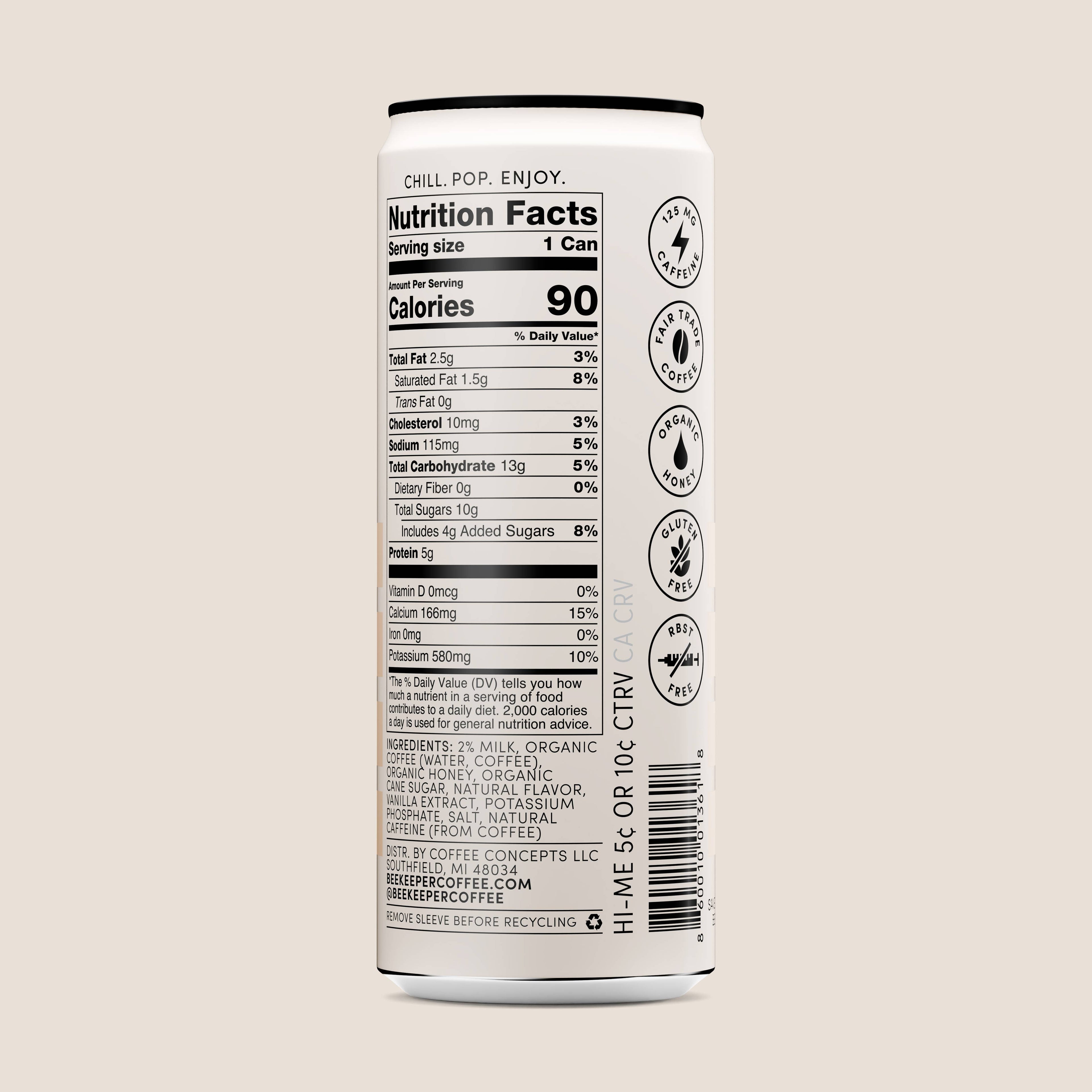 Vanilla Cold Brew Latte - 12 Pack Case