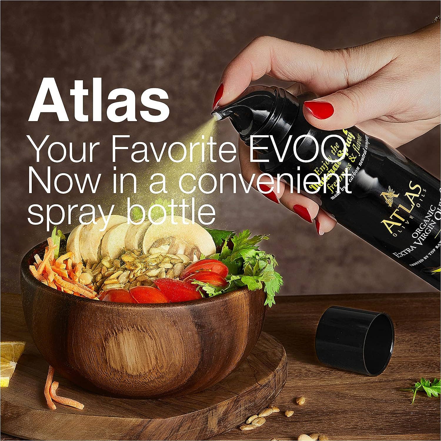 ATLAS SPRAY Organic Extra Virgin Olive Oil -5.4 fl oz bottle